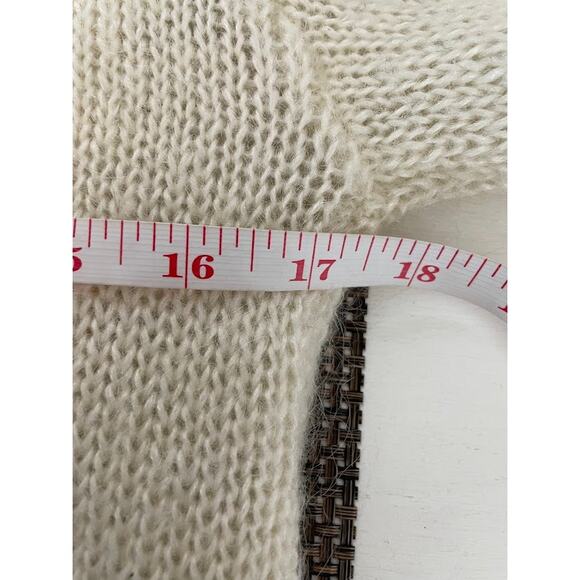Giorgio Kauten Tricot Cardigan Sweater Womens Size 6 Cream Old Money Classic - Picture 13 of 14